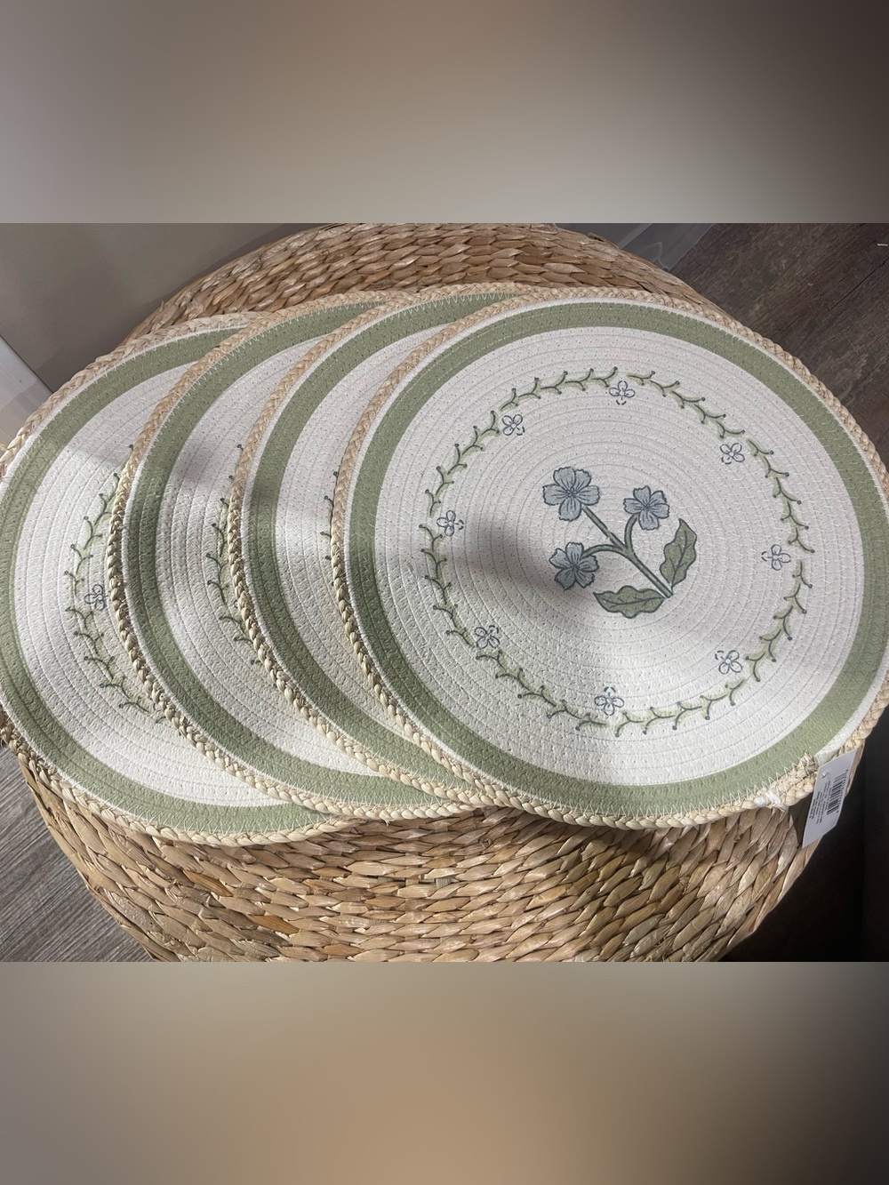 Vintage Floral Placemat Set - Set Of 4